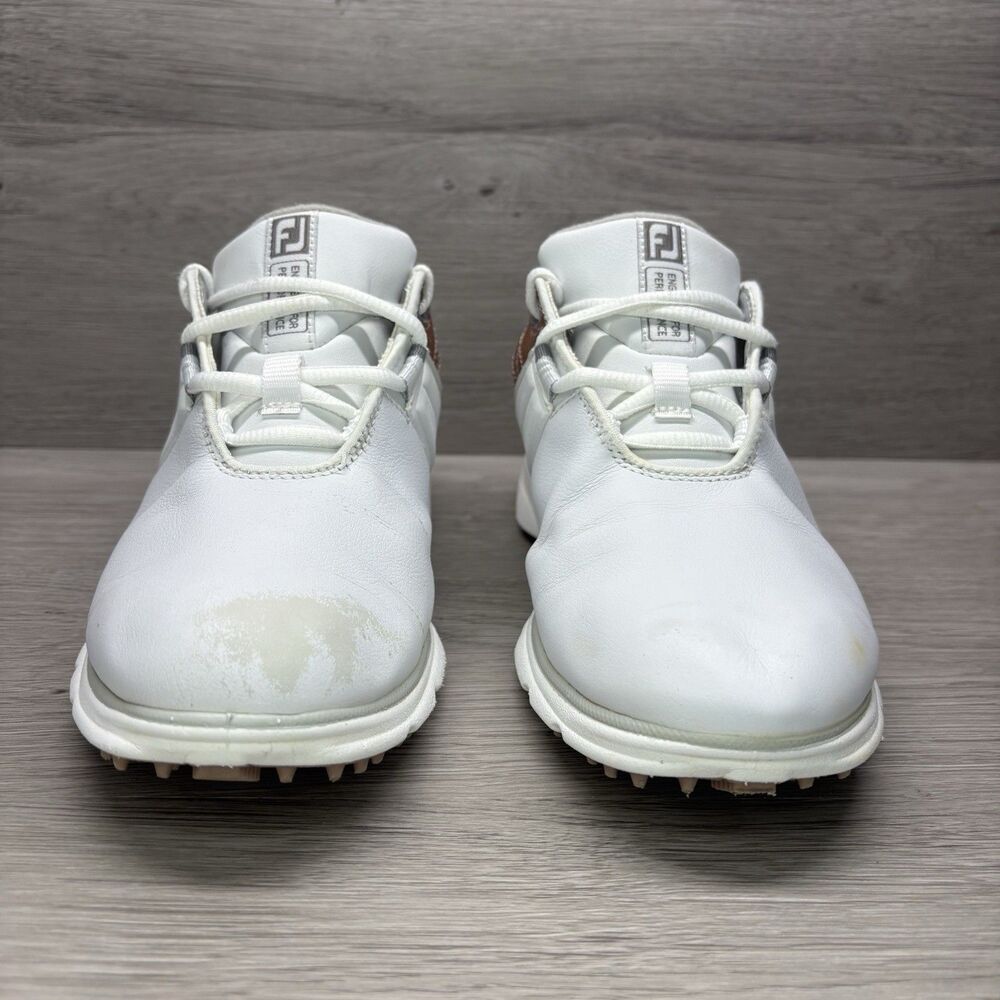 FootJoy Women’s Pro SL Golf Size 8 White/Rose Spikeless Sneakers - Picture 2 of 13